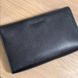 Midnight Navy Michael Kors Crossbody Clutch